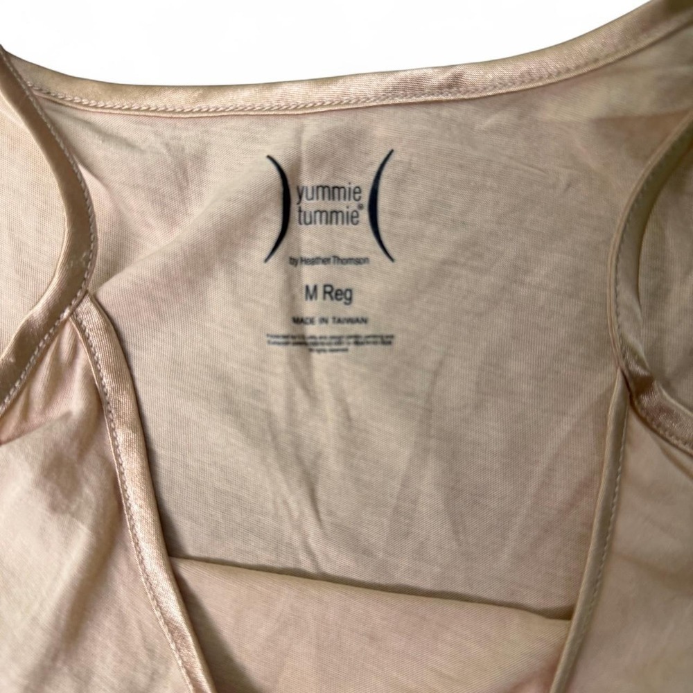 NWOT Y2K Yummie Tummie by Heather Thomson beige tank top womens size M Reg - Picture 5 of 6